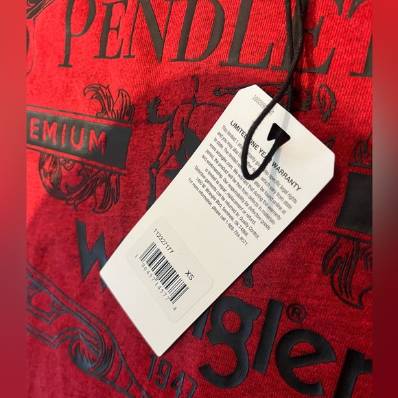 Women’s XS OVERSIZED Pendleton wrangler collab short sleeve graphic crop tee nwt - Picture 9 of 11